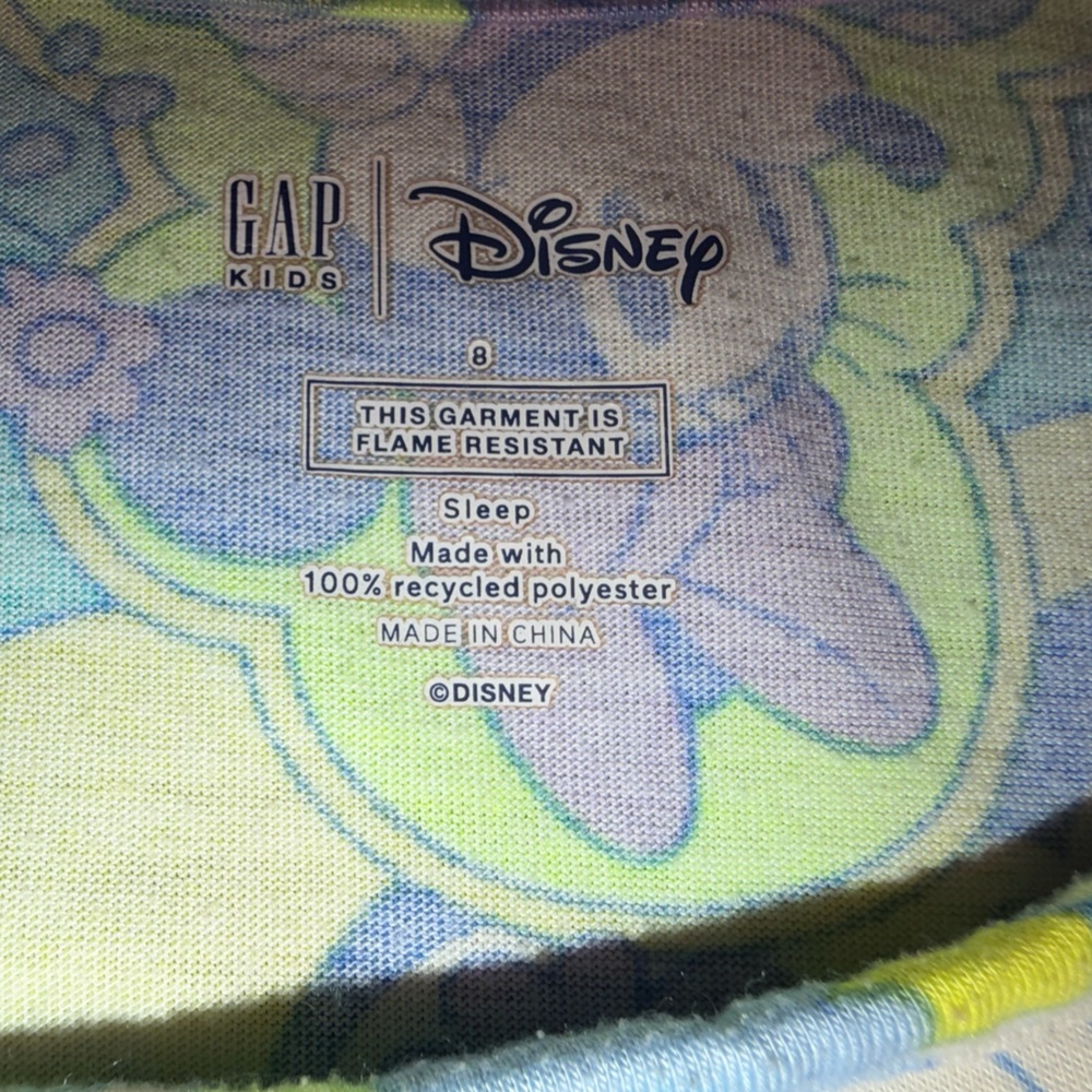 Gap girls Disney‎ size 8 Pastel Minnie Mouse pajamas, pj press, top - Picture 5 of 5